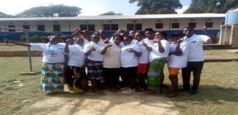 Group photograph of WFI Youth Peer Providers in Benue state Post Training