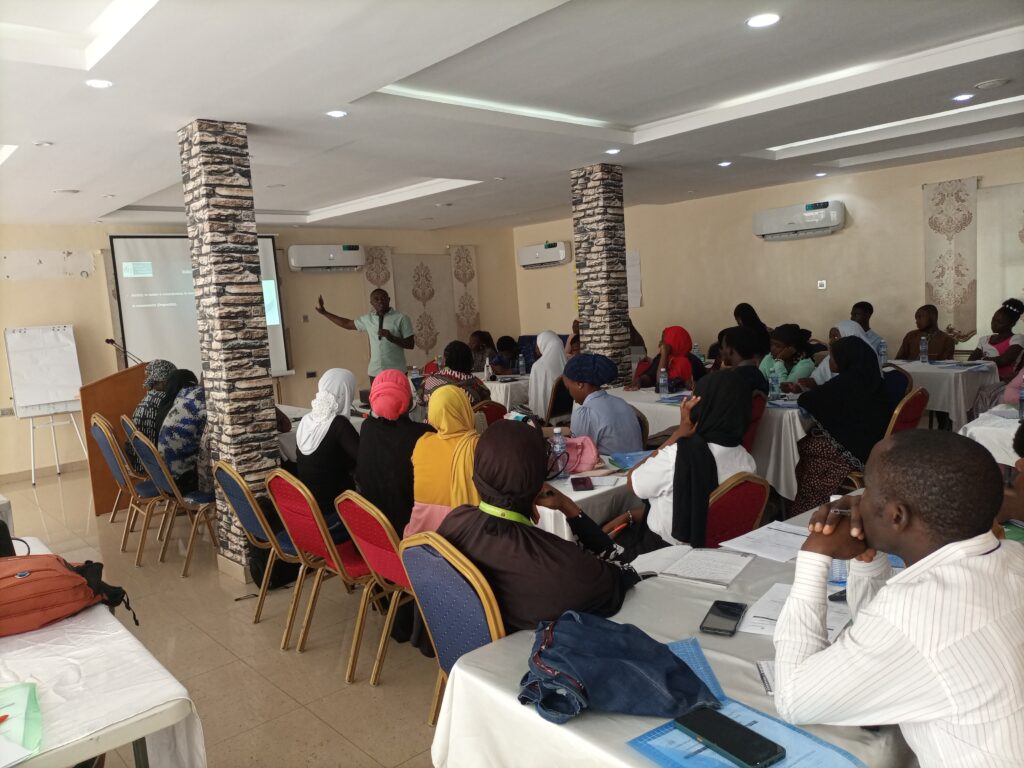 Cross-section of participants at the training workshop