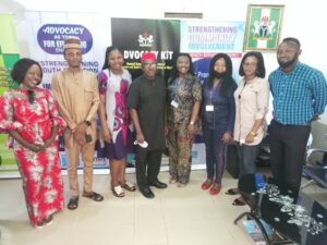 Chief of Party and YPE4AH Project Team during SSV to WFI Headquarters, Abuja