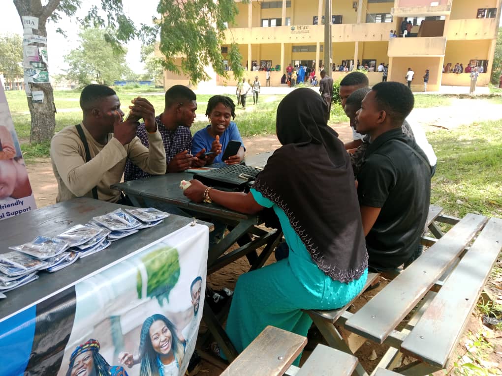 Cross section of students attempting the Mental health e-course