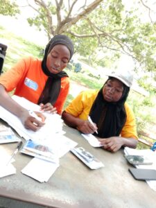 Curators during a sensitization outreach