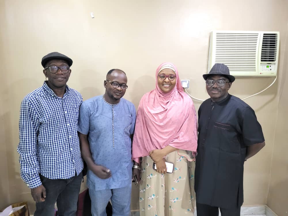 WFI CEO flanked by HOD FCT Women Affairs Secretariat, staff Health Department-AMAC and NCD Expert from Public Health Department