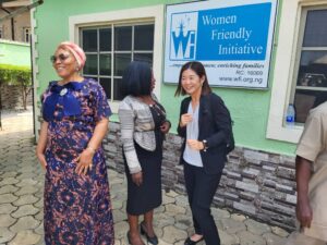 WFI Gender Specialist and JICA NCDs Expert having te-ta-te