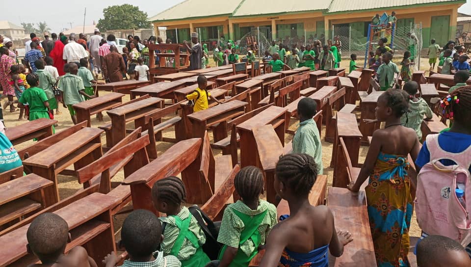 WFI donate Dual Desks for pupils in LEA Jeida in Kuje Area Council, FCT Abuja